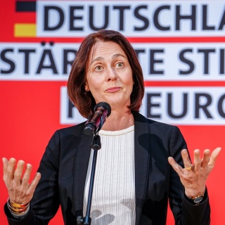 Katarina Barley, SPD-Spitzenkandidatin für die Europawahl und Mitglied des Europäischen Parlaments.
