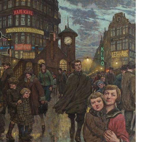 Hans Baluschek: Großstadtlichter, 1931 (Bild: Stiftung Stadtmuseum Berlin/Reproduktion: Michael Setzpfandt, Berlin) 