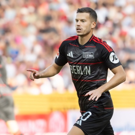 Union-Spieler Benes bejubelt sein Tor gegen Mainz