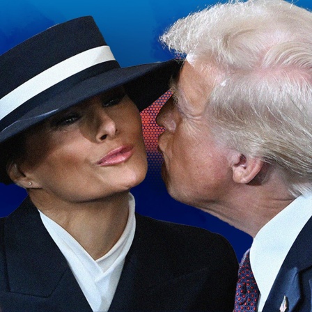 Trump und Melania bei der Amtseinführung am 20.Januar 2025