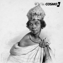 Zu sehen ist eine Zeichnung von Nzinga Mbandi.