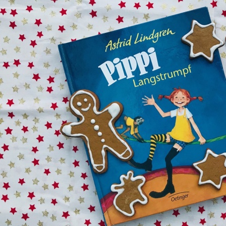 Pfefferkuchen auf dem Buch "Pippi Langstrumpf" - Bücher der Folge 15 des Podcasts eatreadsleep.
