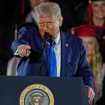Donald Trump am Rednerpult