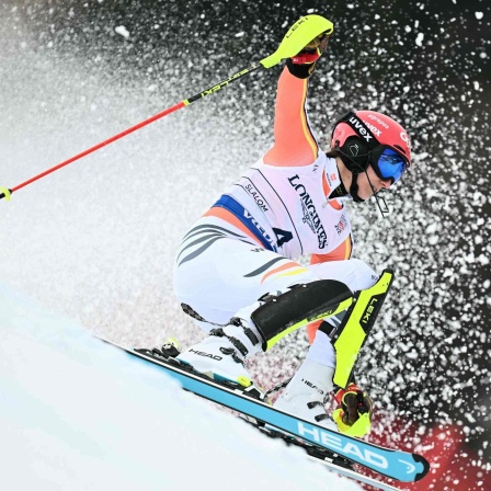 Lena Dürr beim Slalom der Team-Kombination