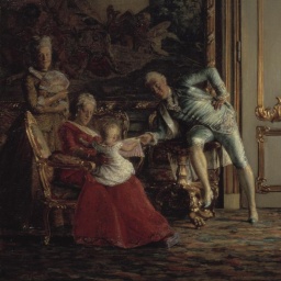 Szene aus dem Hof von Christian VII., 1881.