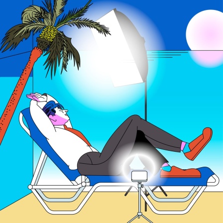 Illustration zur Hörspielserie "Die Erschöpften".