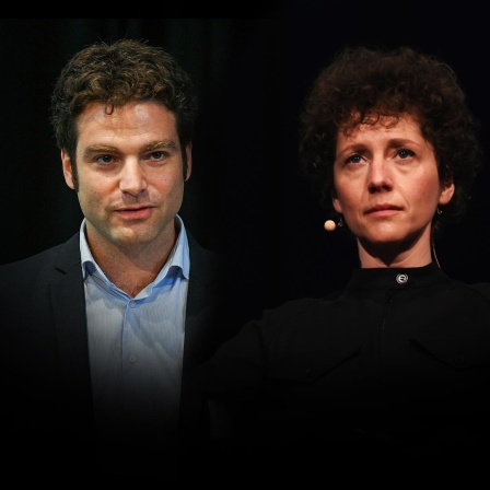 Der Musiker Ofer Waldman und die Autorin Sasha Marianna Salzmann.