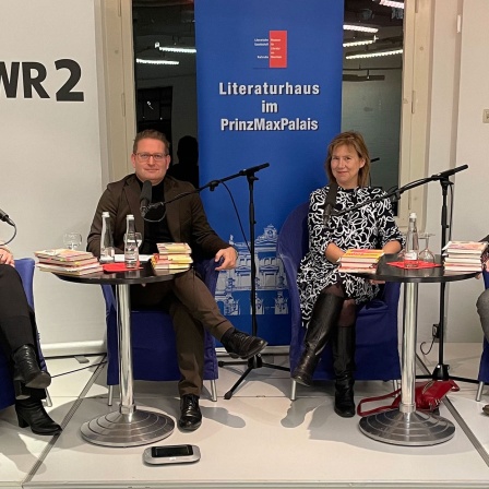 Beate Tröger, Carsten Otte, Cornelia Geißler und Jörg Magenau im PrinzMaxPalais Karlsruhe