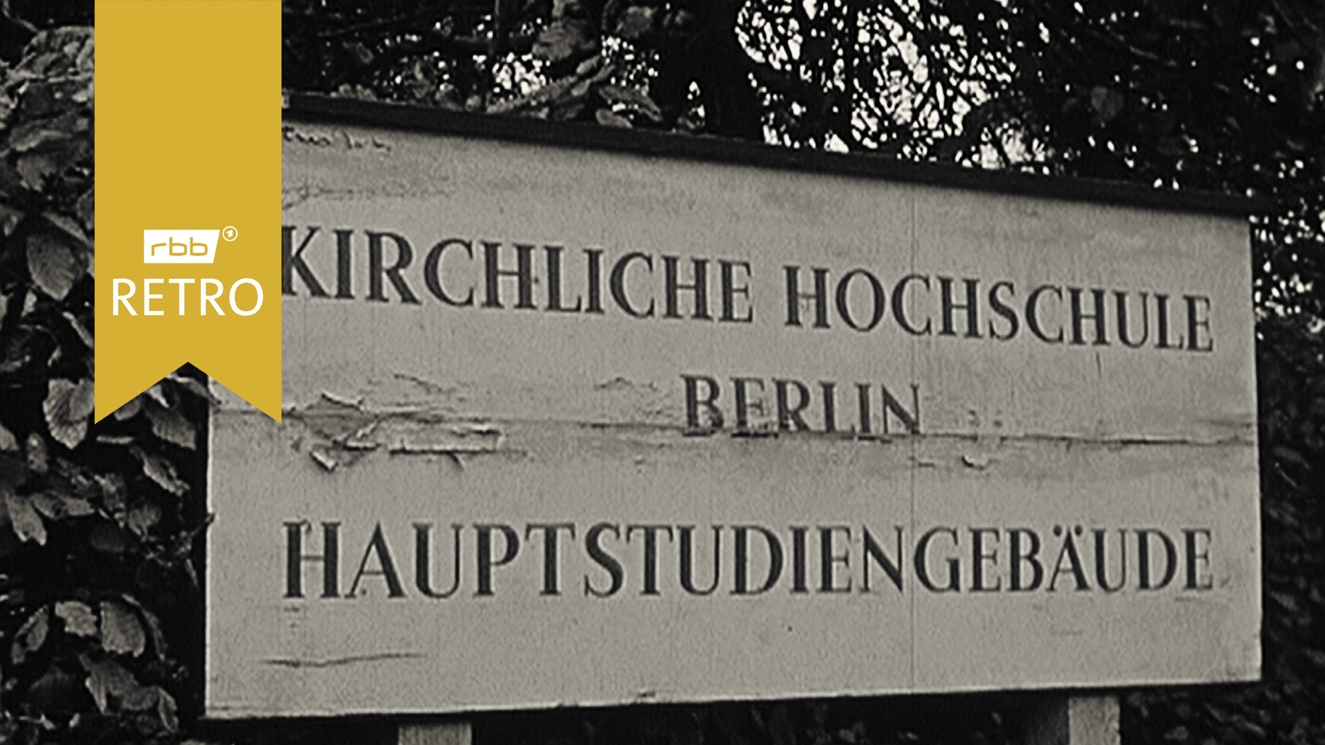 Rbb Retro - Berliner Abendschau: 25 Jahre Kirchliche Hochschule | ARD ...