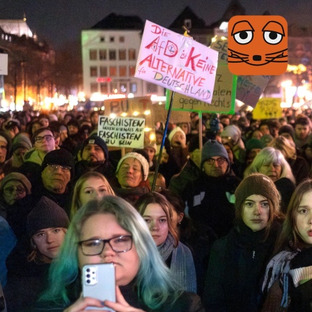 Mauszoom Demo gegen AFD in Köln
