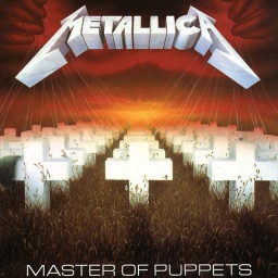 Plattencover zum Album &#034;Master of Puppets&#034; von Metallica.