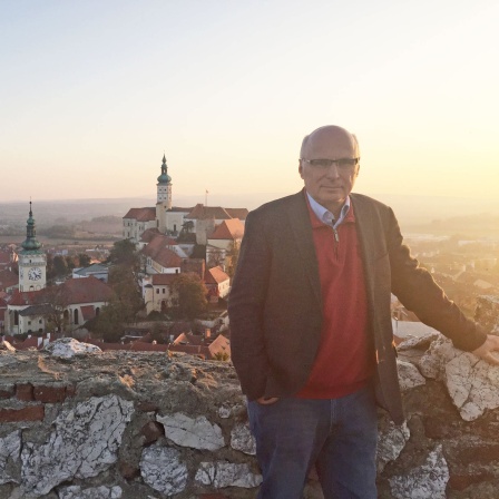 Mikulov in Südmähren am Abend