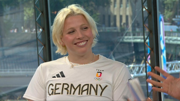 Sportschau Olympia 2024 - 'ich Bin Um Mein Leben Geschwommen' - Angelina Köhler Im Sportschau-studio