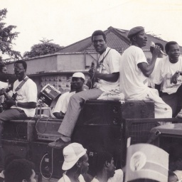 Die Band África Negra aus São Tomé und Príncipe.