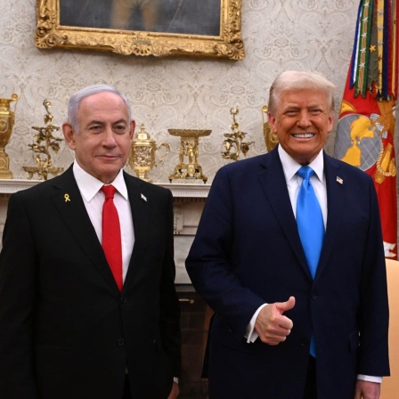 US-Präsident Donald Trump und der israelische Premier Benjamin Netanjahu im Weißen Haus.