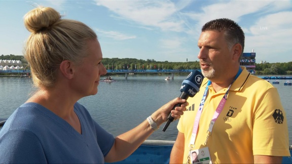 Sportschau Olympia 2024 - Arndt Hanisch - 'versuchen Weit Vorne Mitzufahren'