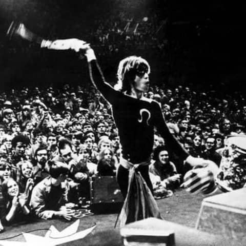 Mick Jagger und  Charlie Watts 1970
