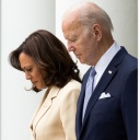 Joe Biden und Kamala Harris bei einem gemeinsamen Auftritt in Washington am 1.5.2023.