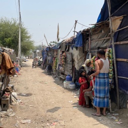 Rohingya-Lager am Stadtrand von Delhi 