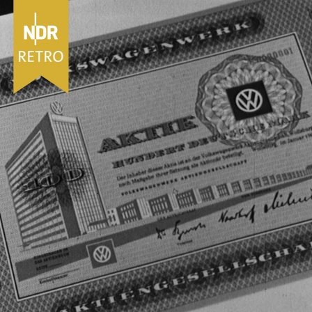 VW-Aktie zum Nominalwert von 100 DM, 1961.