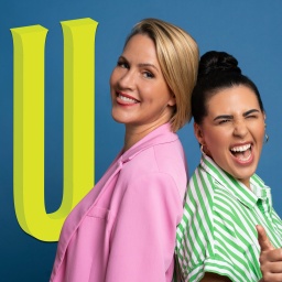 Portrait Bild Ariana Baborie und Judith Rakers vor Buchstabe U