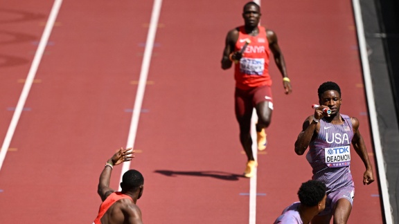 Sportschau Leichtathletik-wm 2025 - Der Nachhollauf Der 4x400-meter-staffel Mit Den Usa Und Kenia