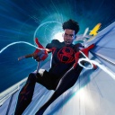 Miles Morales/Spider-Man in einer Szene des Films "Spider-Man: Across the Spider-Verse" 