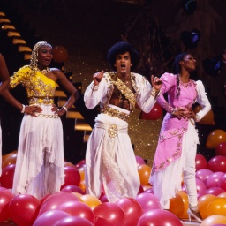 Die Disco-Formation Boney M. bei einem Auftritt im Jahr 1981