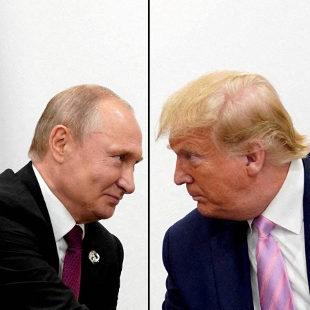 Collage: Donald Trump und Wladimir Putin