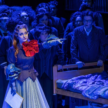 Diana Schnürpel als Königin der Nacht bei der Generalprobe für die Oper "Die Zauberflöte" im Staatstheater Cottbus_foto: dpa/Frank Hammerschmidt