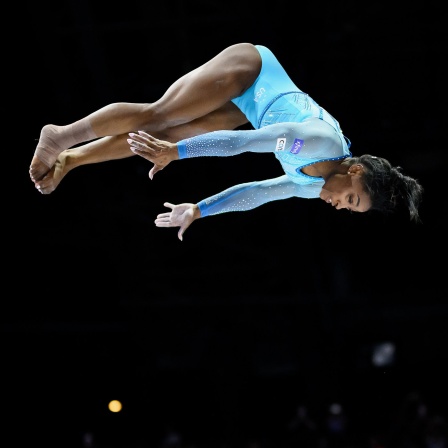 Simone Biles Owens im Flug
