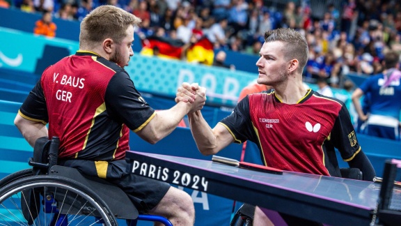 Sportschau Paralympics 2024 - Tischtennis: Baus/schmidberger Im Halbfinale - Die Zusammenfassung