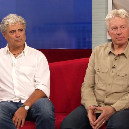 Jens Westphalen und Toralf Grospitz auf dem Roten Sofa bei DAS!.