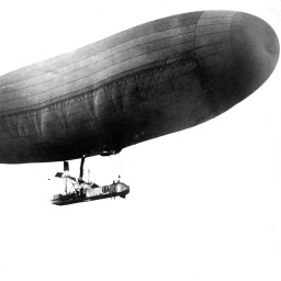 Das motorisierte Luftschiff Parseval III, um 1910