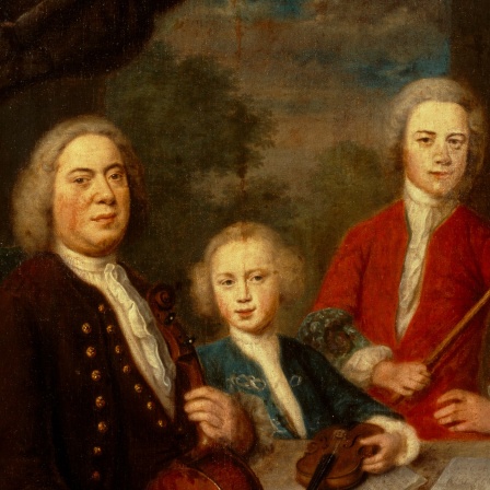 Johann Sebastian Bach und seine Söhne, Gemälde