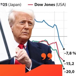 US-Präsident Donald Trump vor Börsenchart