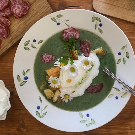 Brennnesselcremesuppe