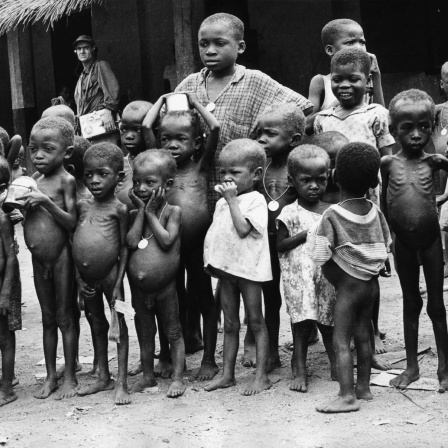 Hungersnot in der Region Biafra während des Krieges
