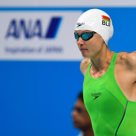 Die belarussische Schwimmerin Aliaksandra Herasimenia bei den Schwimm-Weltmeisterschaften 2017.