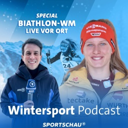Julia Tannheimer (r.) im Wintersport-Podcast