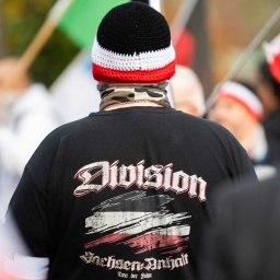 "Reichsbürger" bei einer Demonstration. Archivbild 14.11.2020