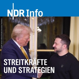 Der Ex-Präsident der USA, Donald Trump (links), trifft den Präsidenten der Ukraine, Wolodymyr Selenskyj (rechts) im Elysee-Palast in Paris.