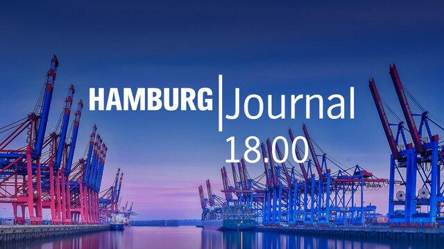 Logo "Hamburg Journal 18.00": Sonnenaufgang im Hamburger Hafen