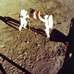 Apollo 11 Astronauten Neil Armstrong und Edwin E."Buzz" Aldrin