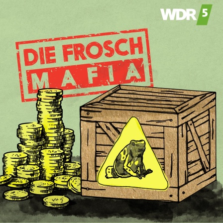 Grafik zum WDR5 Tiefenblick "Die Froschmafia - Das Milliardengeschäft mit bedrohten Tieren"