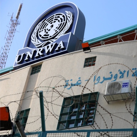 Das Hauptquartier der United Nations Relief and Works Agency (UNRWA) in Gaza.