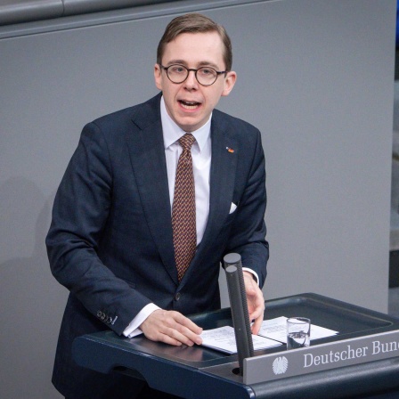 Philipp Amthor (CDU) bei einer Rede im Bundestag.