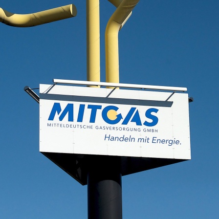 Das Logo der Mitteldeutschen Gasversorgungs GmbH, Mitgas
