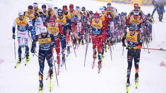Sportschau Wintersport - Der Massenstart Der Männer In Val Di Fiemme