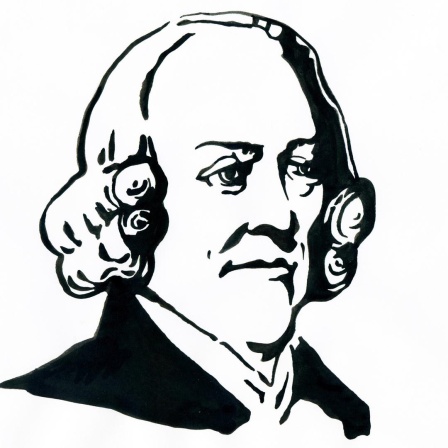 Der schottische Ökonom und Philosoph Adam Smith. Undatiertes Porträt von Alessandro Lonati